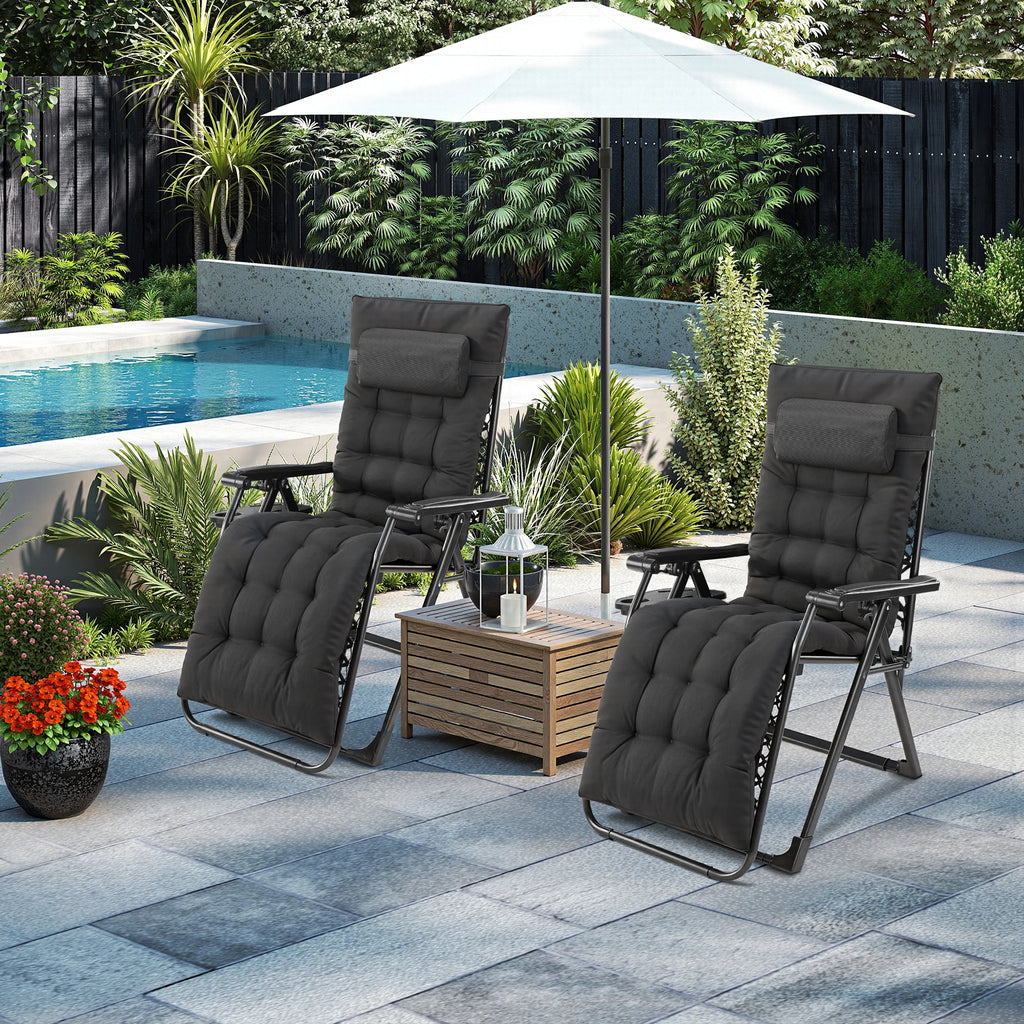 JHK Zero Gravity Recliner Camping Patio Lounge Chair