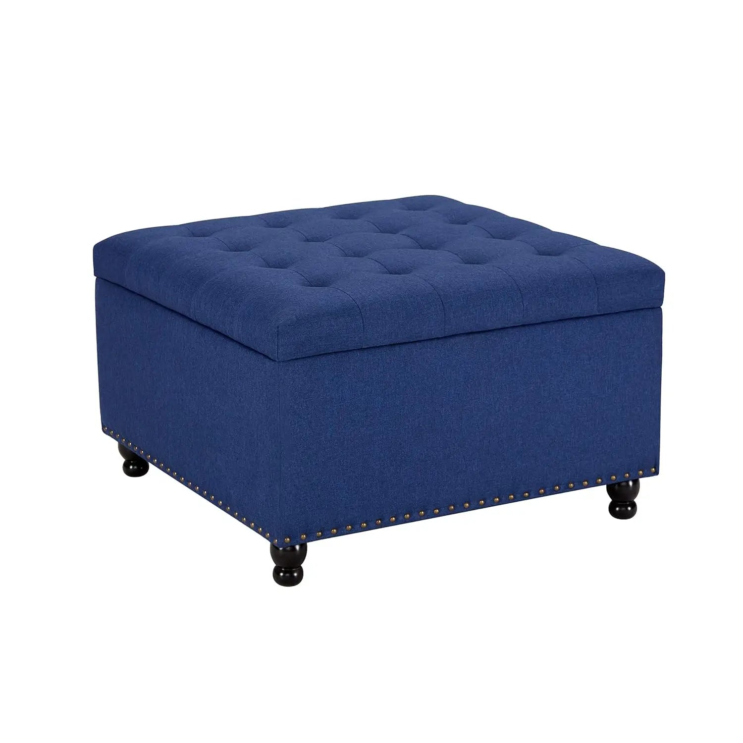 Large Square Storage Ottoman Bench