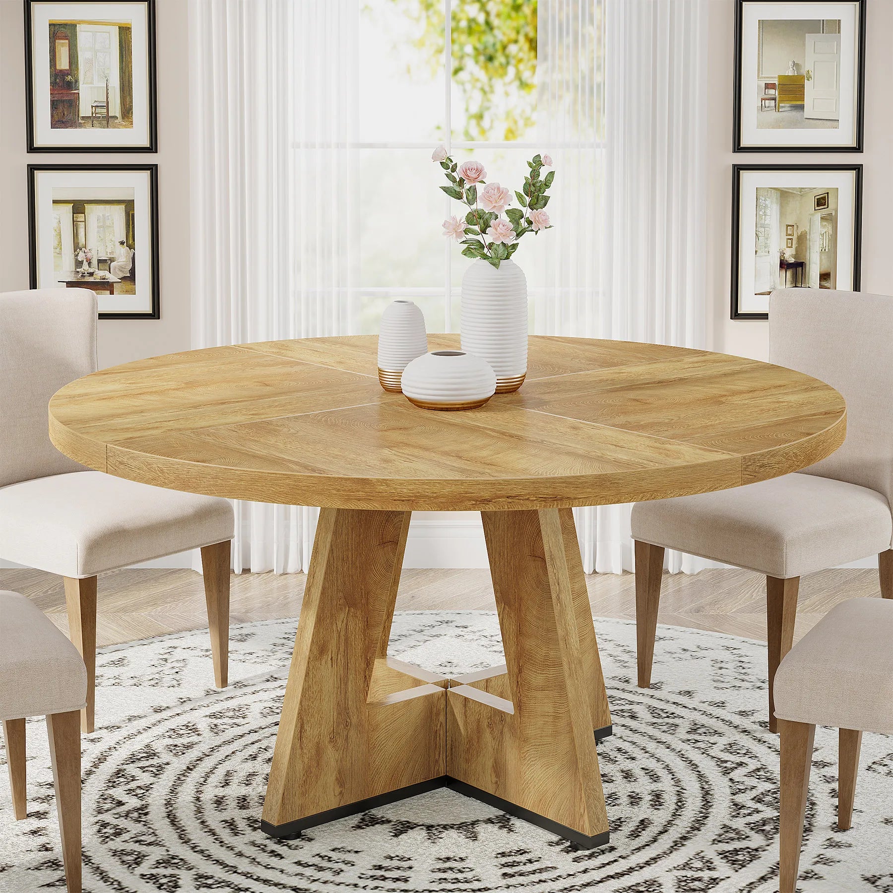 Tribesigns Round Dining Table