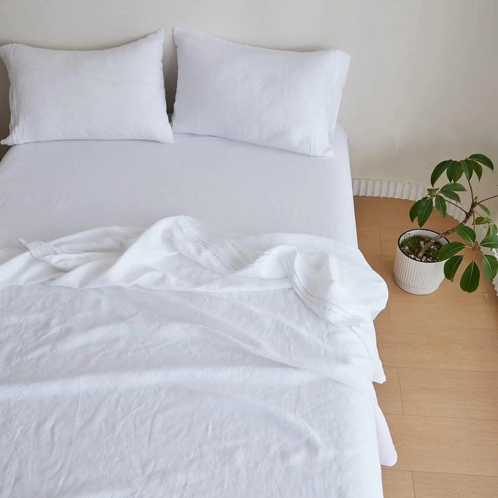100% Pure Linen Bed Linen Sheet Set