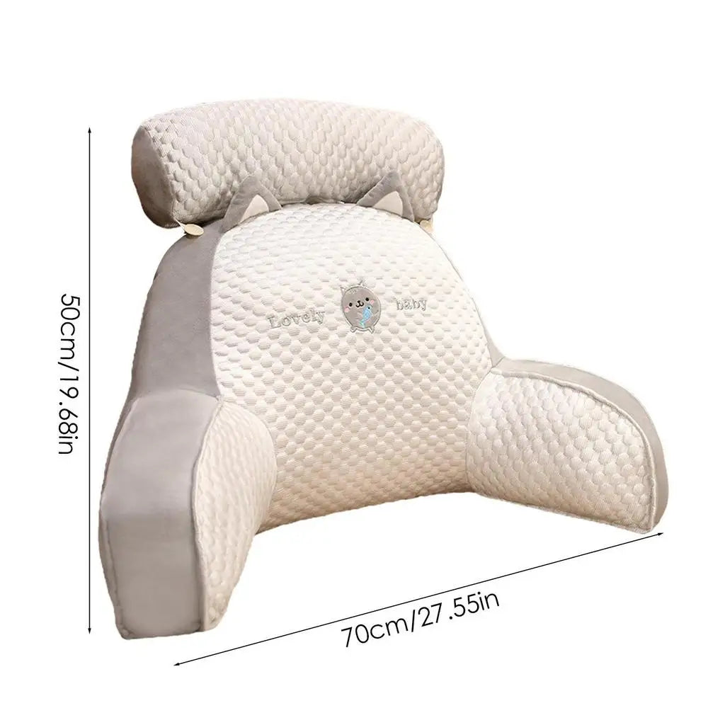 Backrest Pillow With Arms