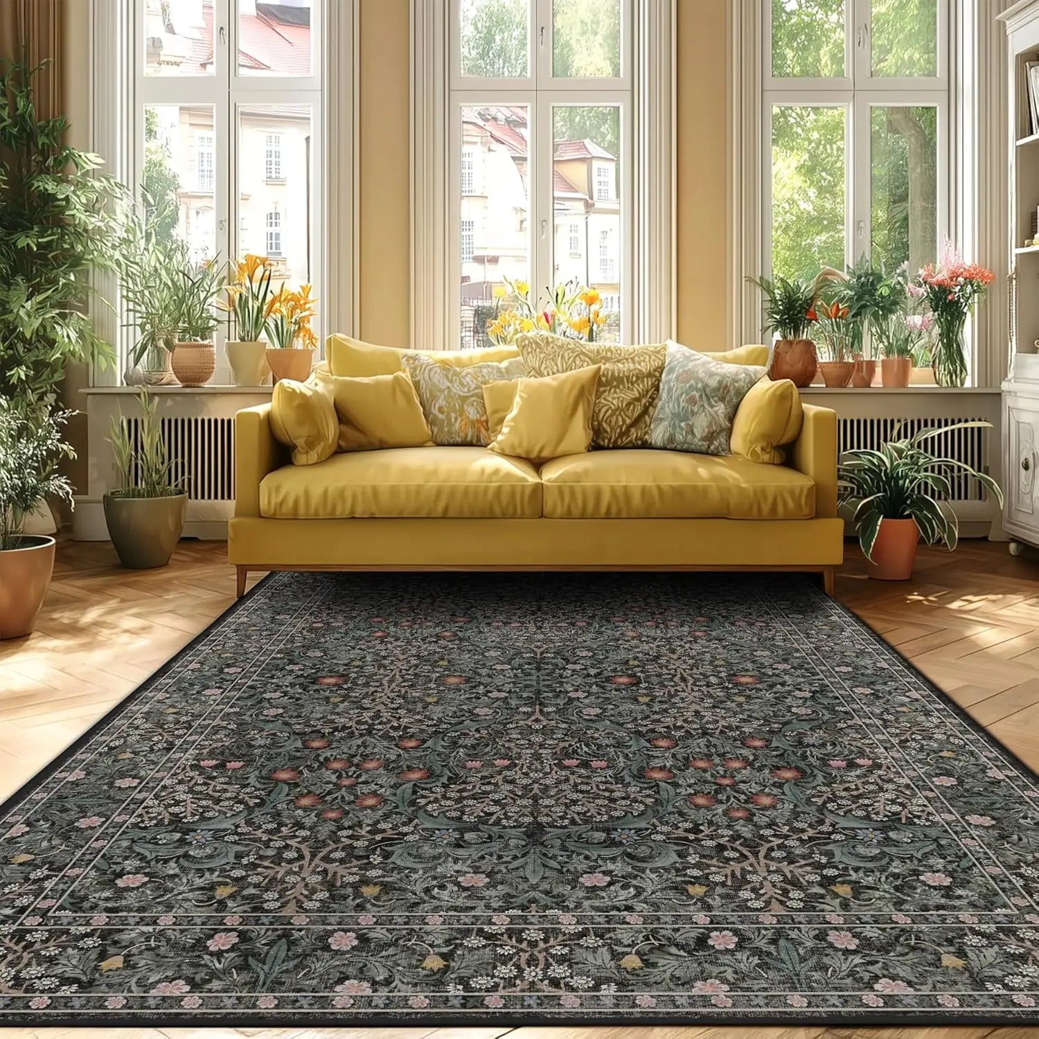 Washable Area Rug 9x12