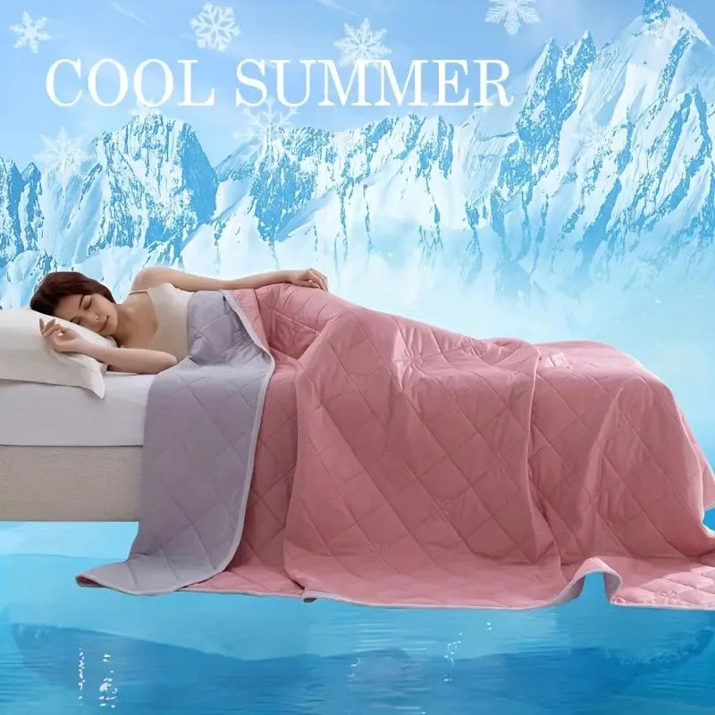 Large Cooling Blanket Dual-Sided Soft & Lightweight Summer Bedding
