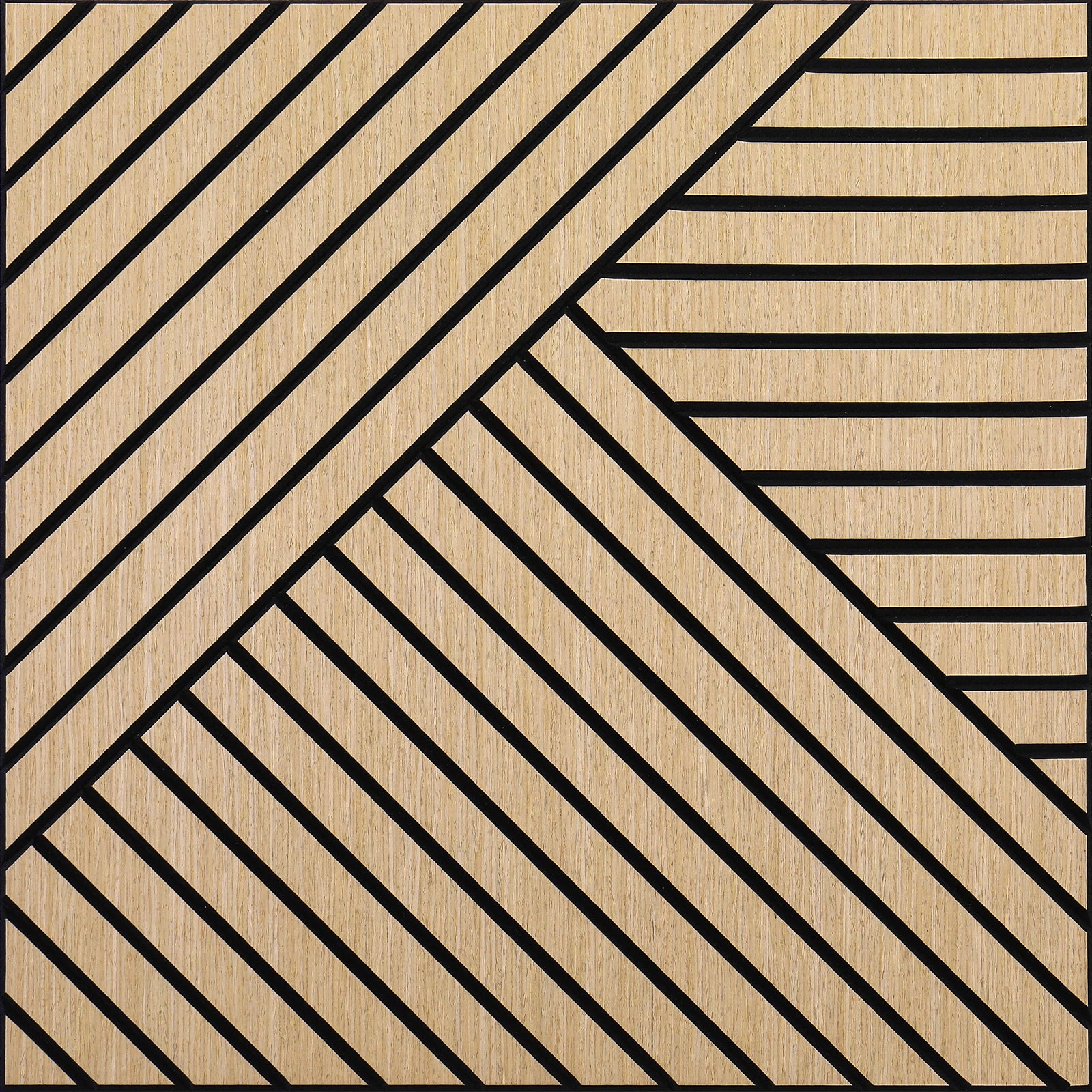 4 Packs Acoustic 3D Wood Slat Wall Panels Self-Adhesive Sound Absorbing for Noise Reduction Home & Garden Decor