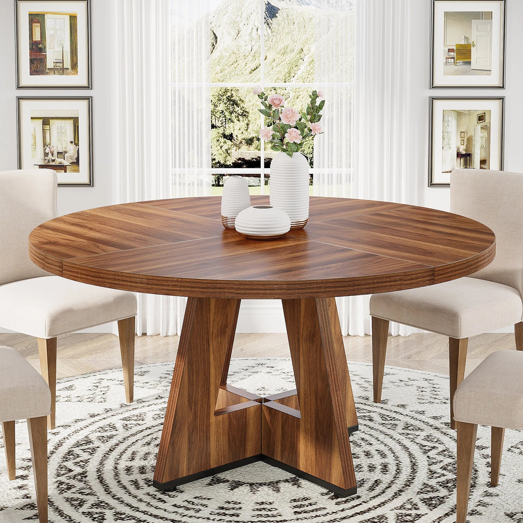 Tribesigns Round Dining Table
