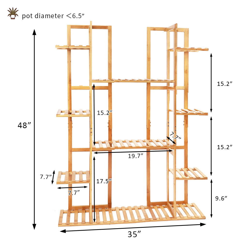 Extra Large Bamboo Plant Stand