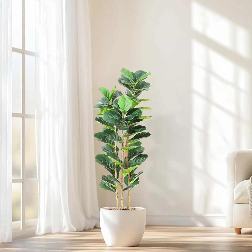 Artificial Fiddle Leaf Fig Tree with P