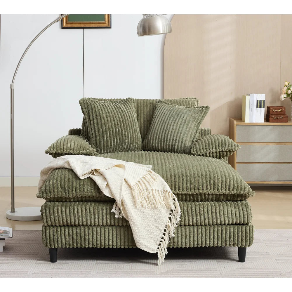 54.75" W Oversized Chaise Lounge Chair