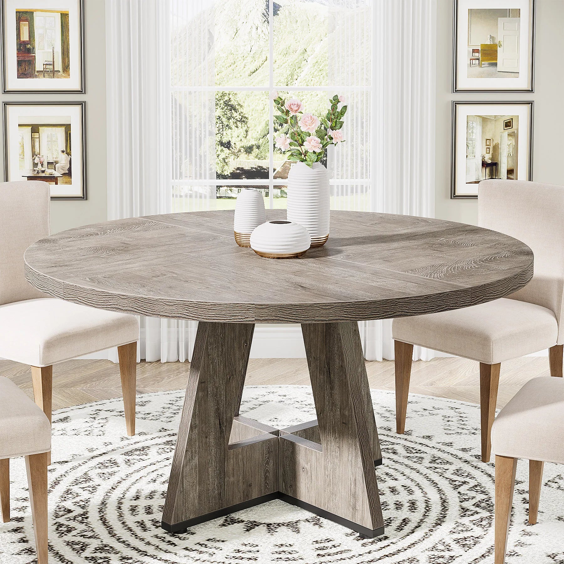 Tribesigns Round Dining Table