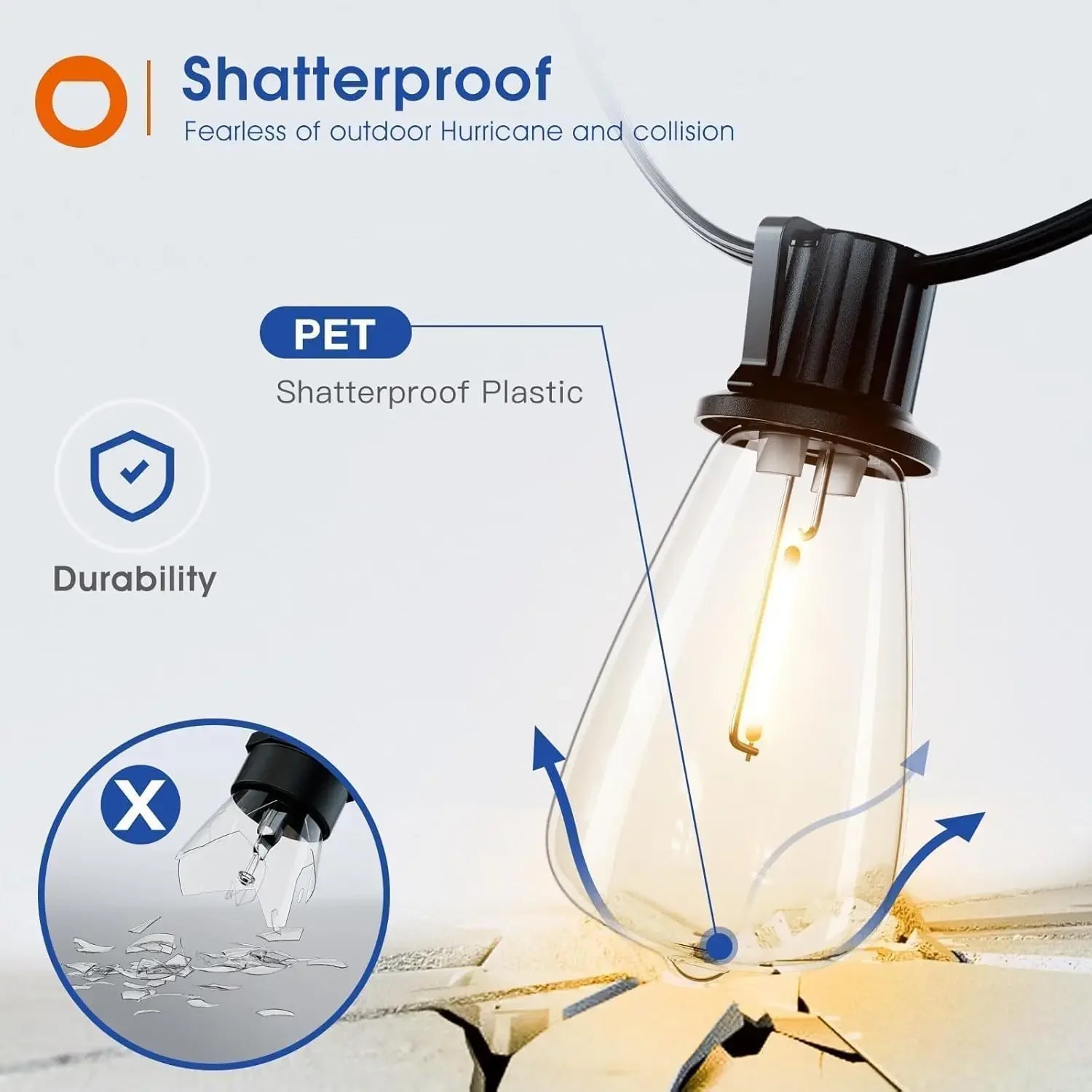 150FT LED Outdoor String Lights