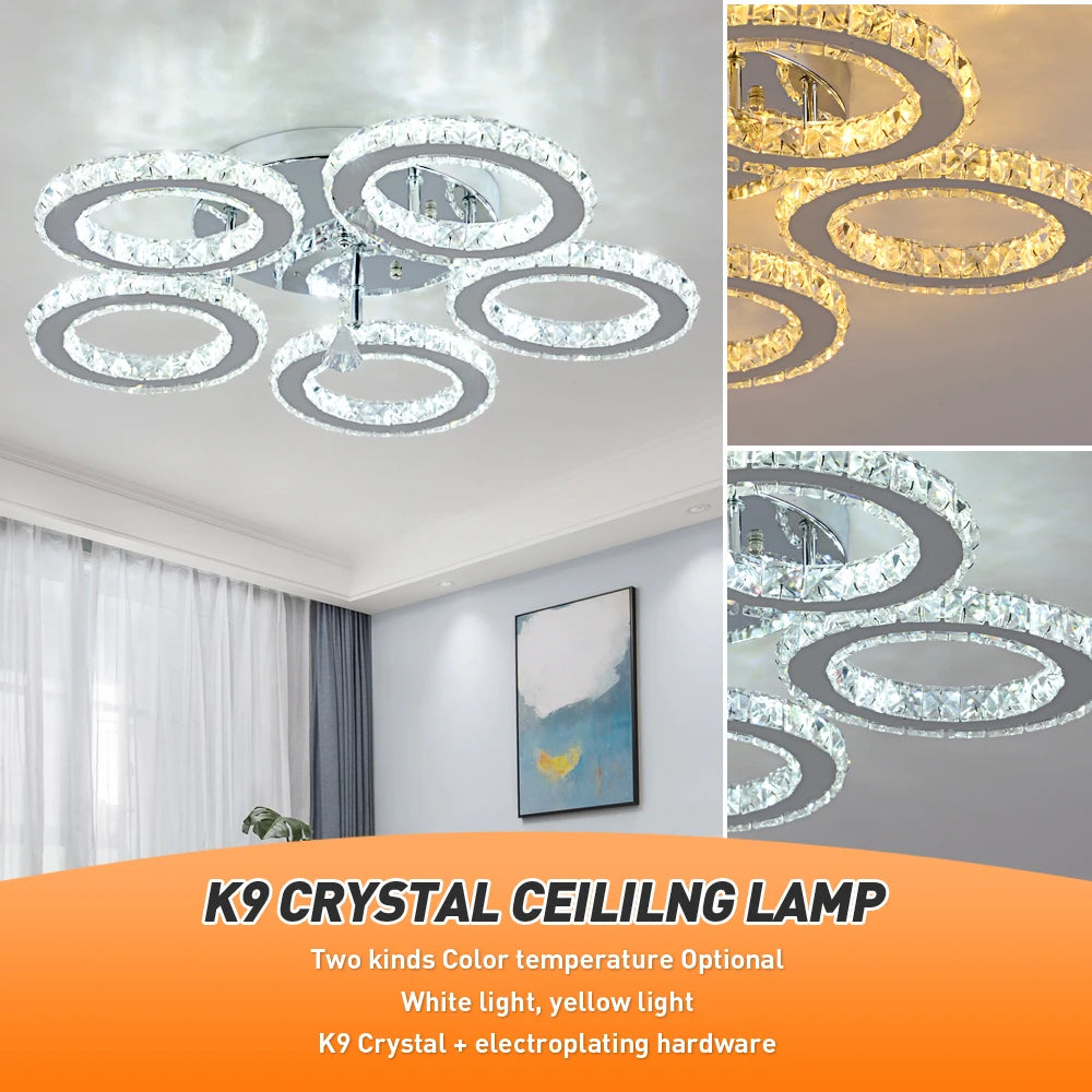 Modern Luxury Ceiling Crystal Chandelier