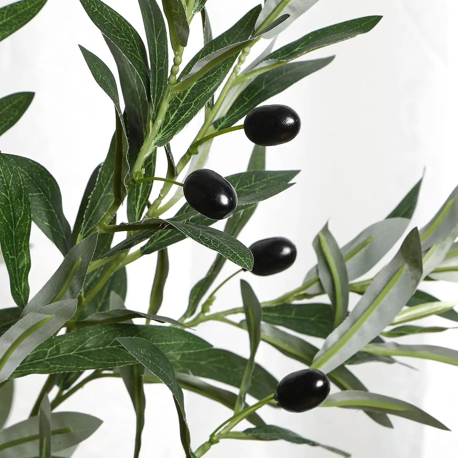 6FT Artificial Olive Tree with Lifelike Trunk and Fruits,