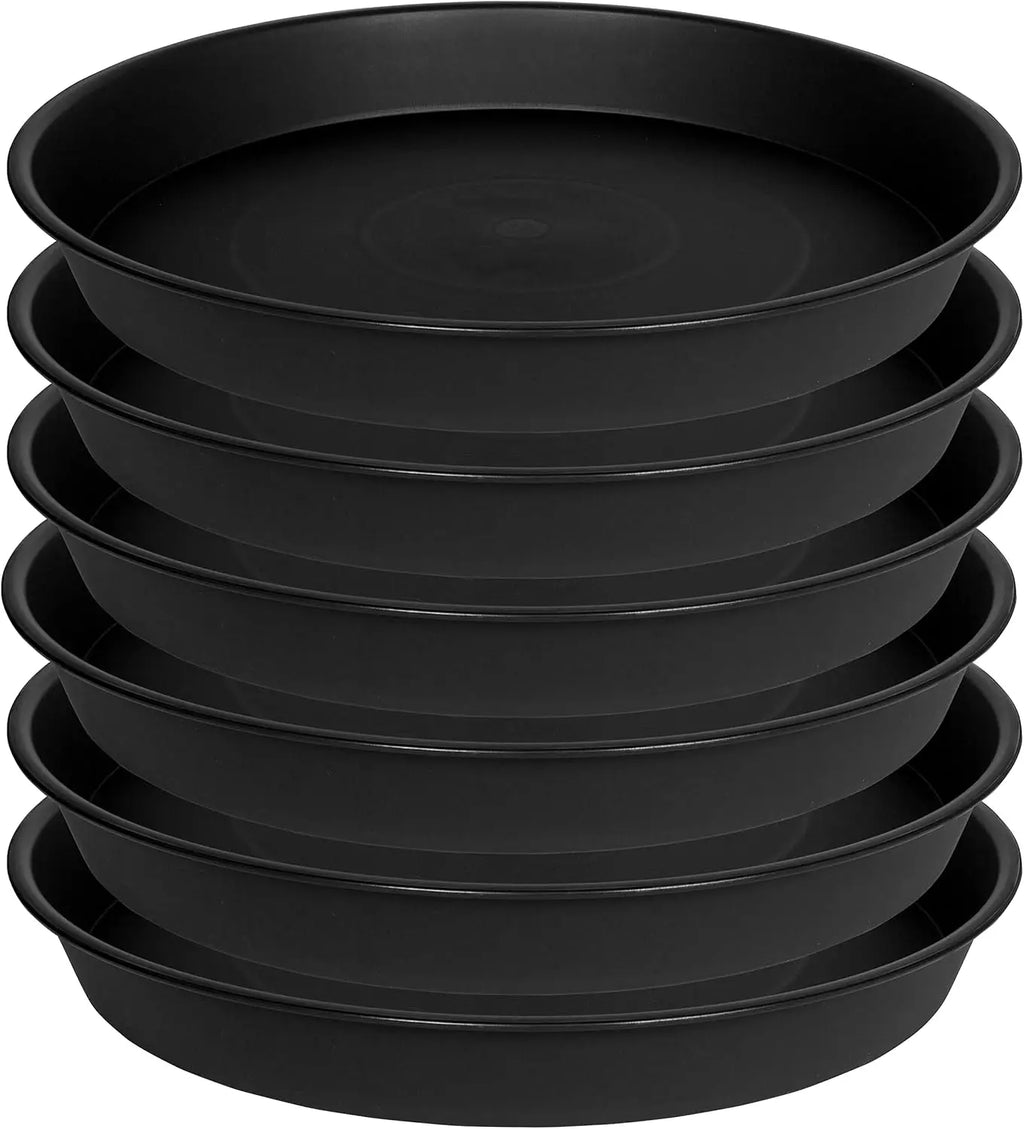 6 Pack Plastic Plant Saucer Drip Tray