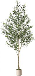 6FT Artificial Olive Tree with Lifelike Trunk and Fruits,