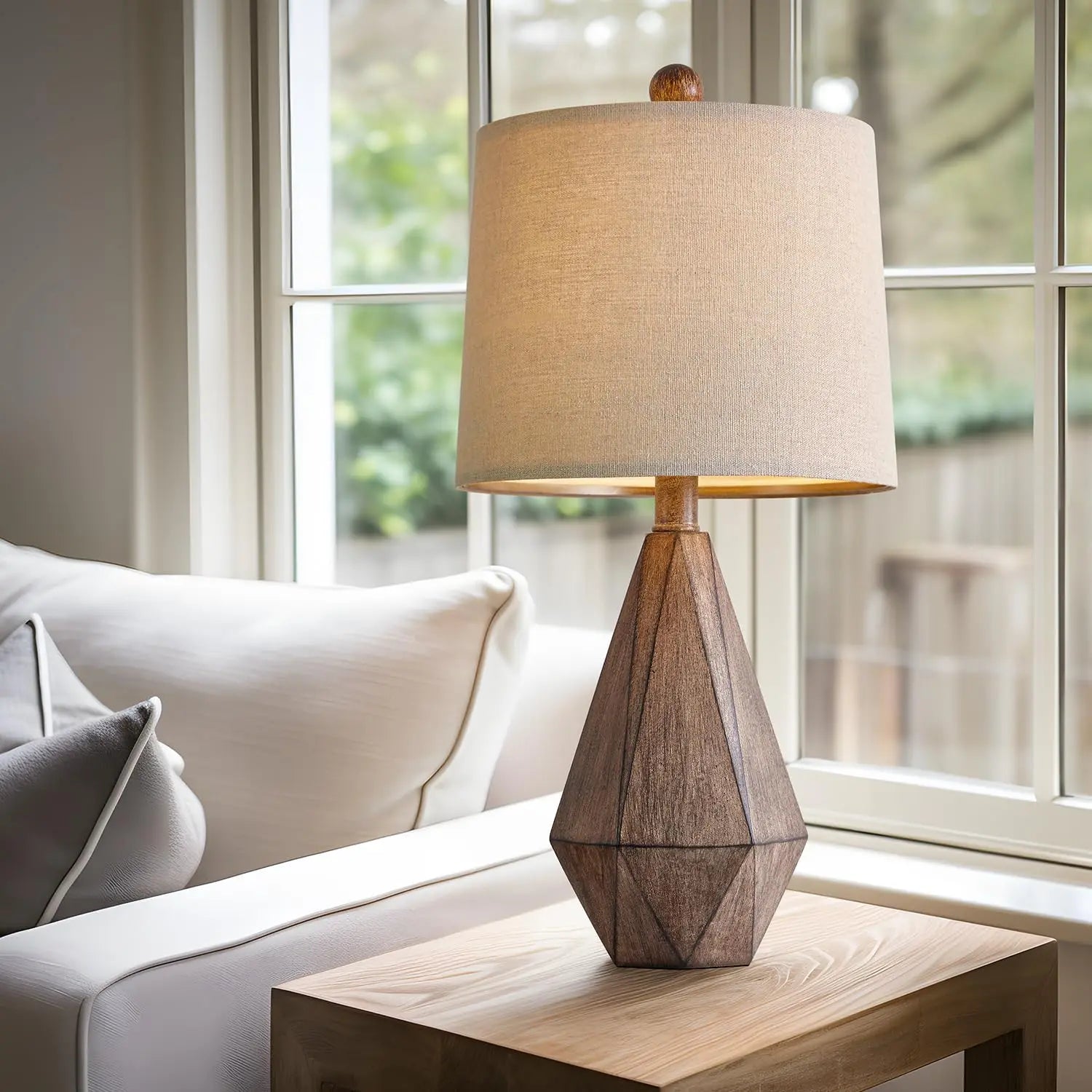 20.25" Retro Farmhouse Table Lamp Set of 2