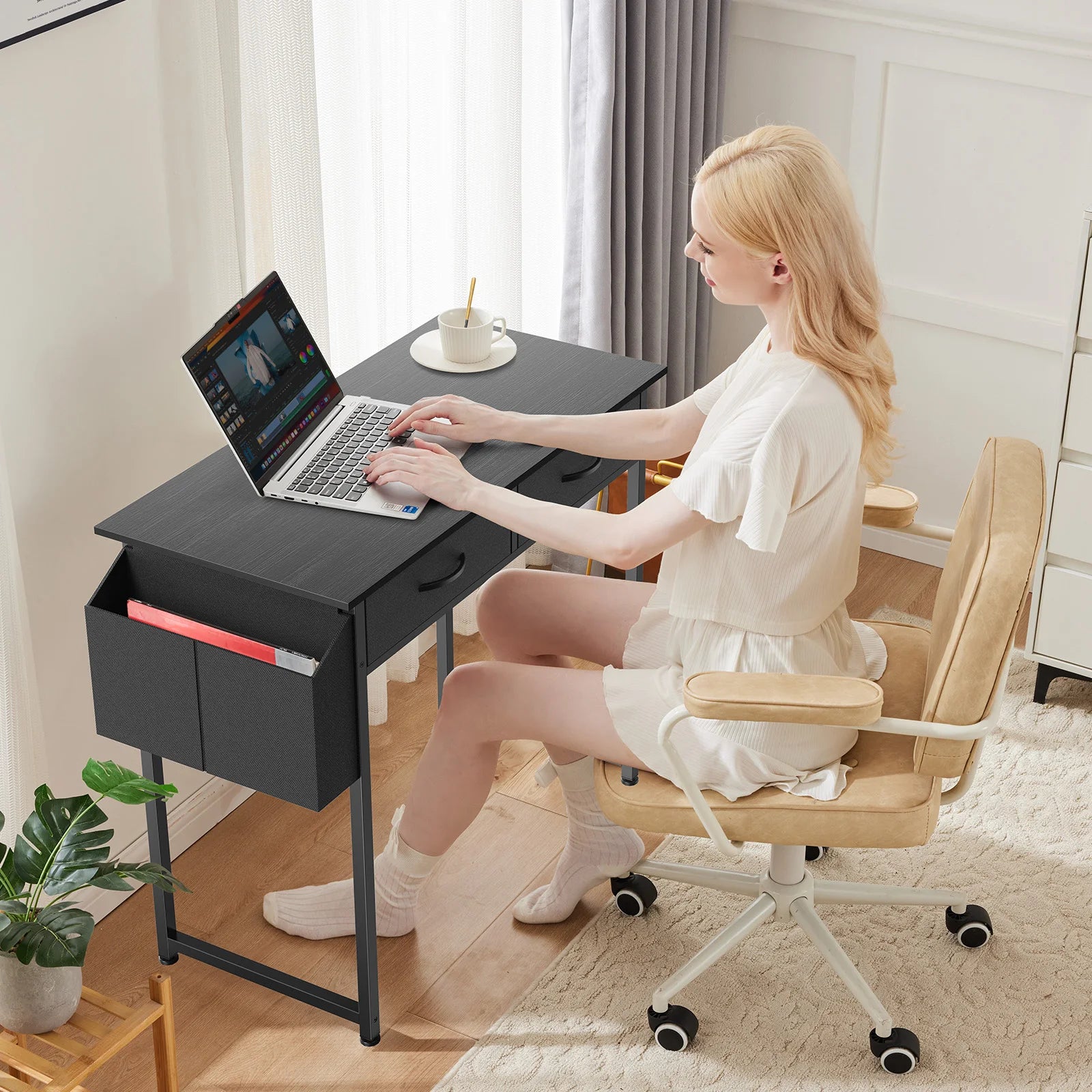 JHK 32 Inch Modern Office Computer Desk
