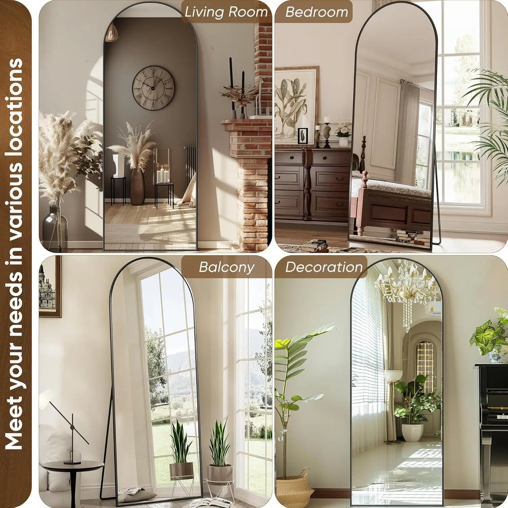 Full Length Mirror, 58"x18" Oversized Floor Mirror