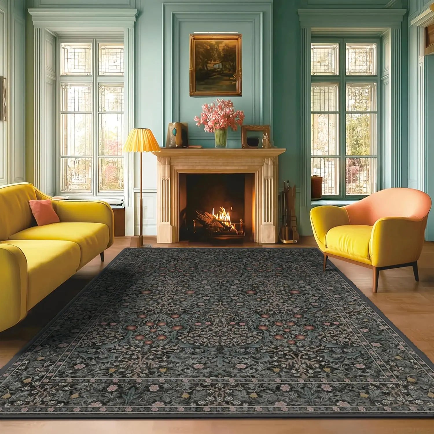 Washable Area Rug 9x12