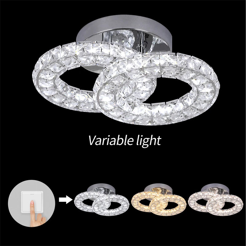 Crystal Led Ceiling Light