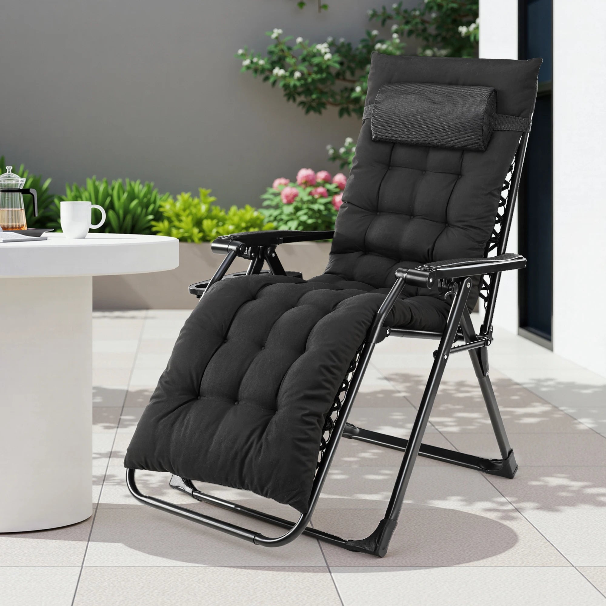 JHK Zero Gravity Recliner Camping Patio Lounge Chair