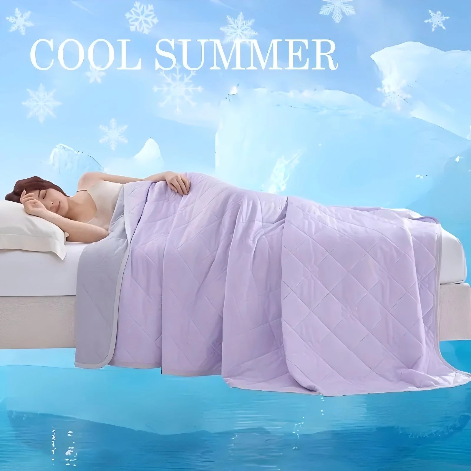 Large Cooling Blanket Dual-Sided Soft & Lightweight Summer Bedding