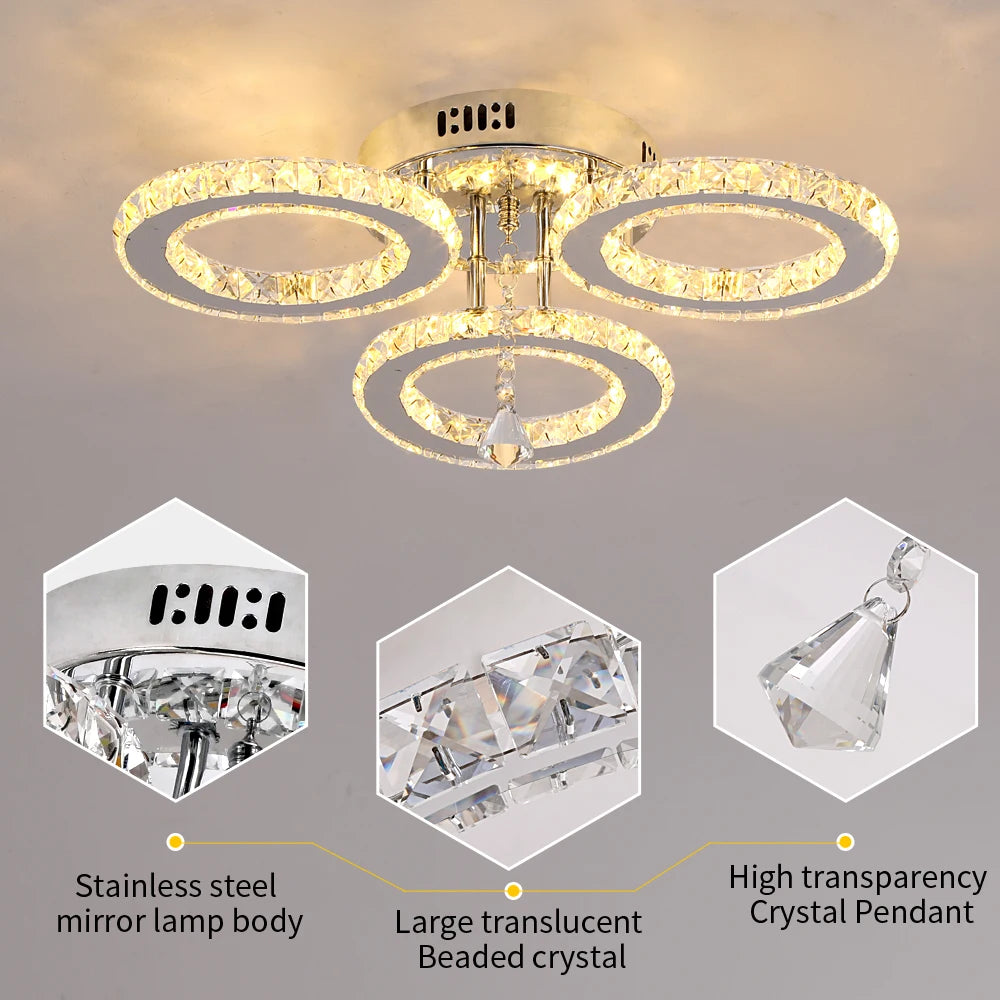 Modern Luxury Ceiling Crystal Chandelier