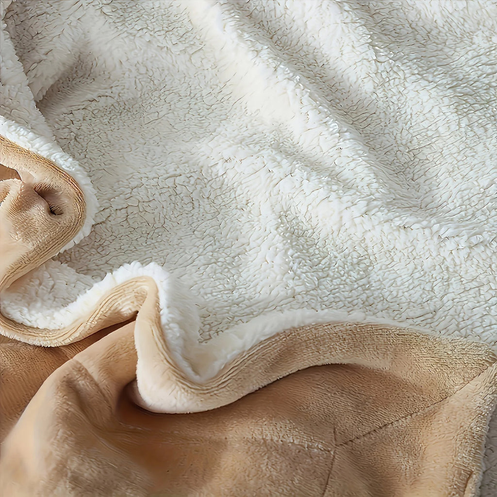 Sherpa Fleece Bed Blanket Twin