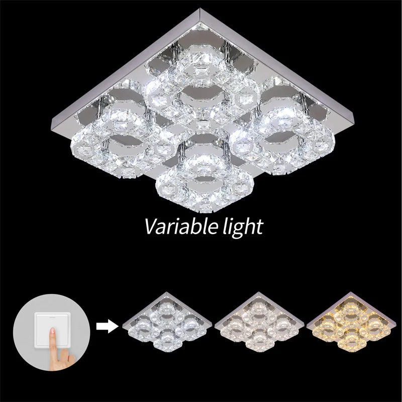 Crystal Led Ceiling Light