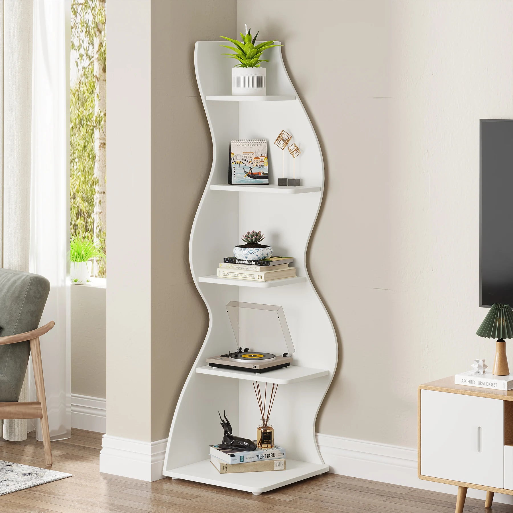 Tribesigns Corner Shelf