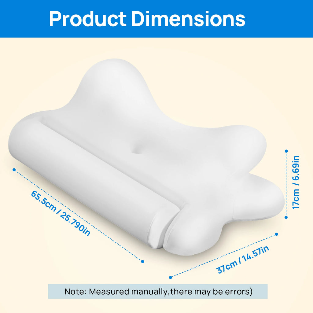 Ergonomic Memory Foam Cervical Neck Pillow with Cooling Pillowcase