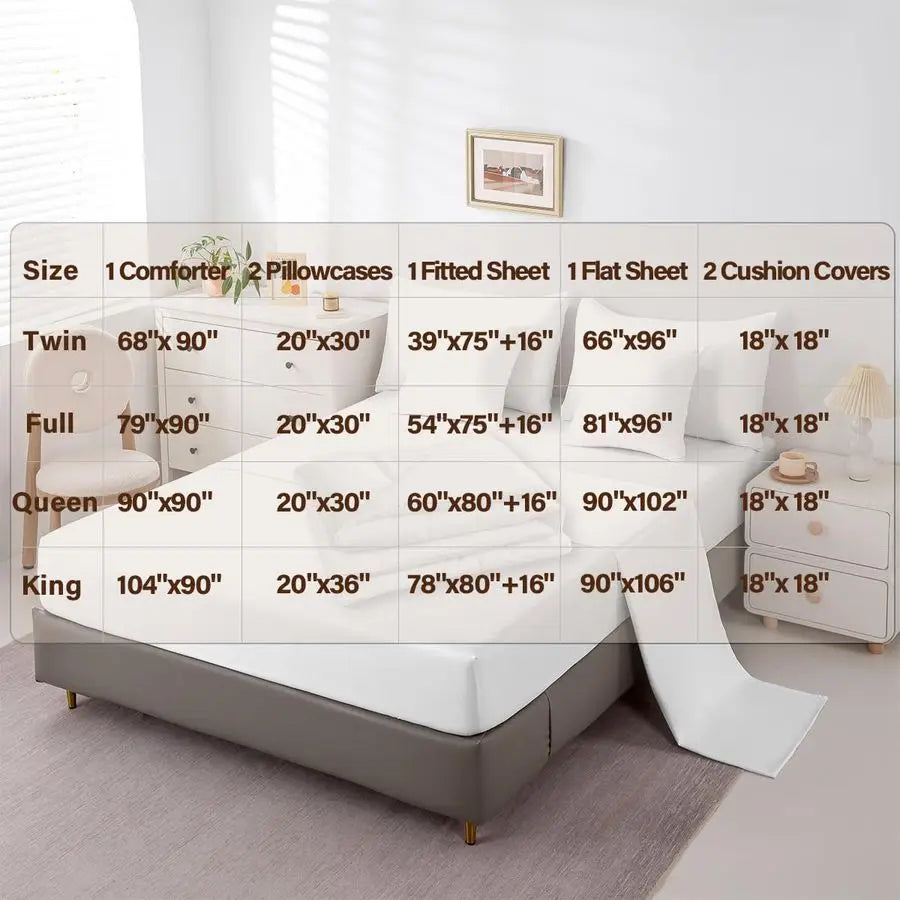 Deer Comforter Set with Sheets Queen Size