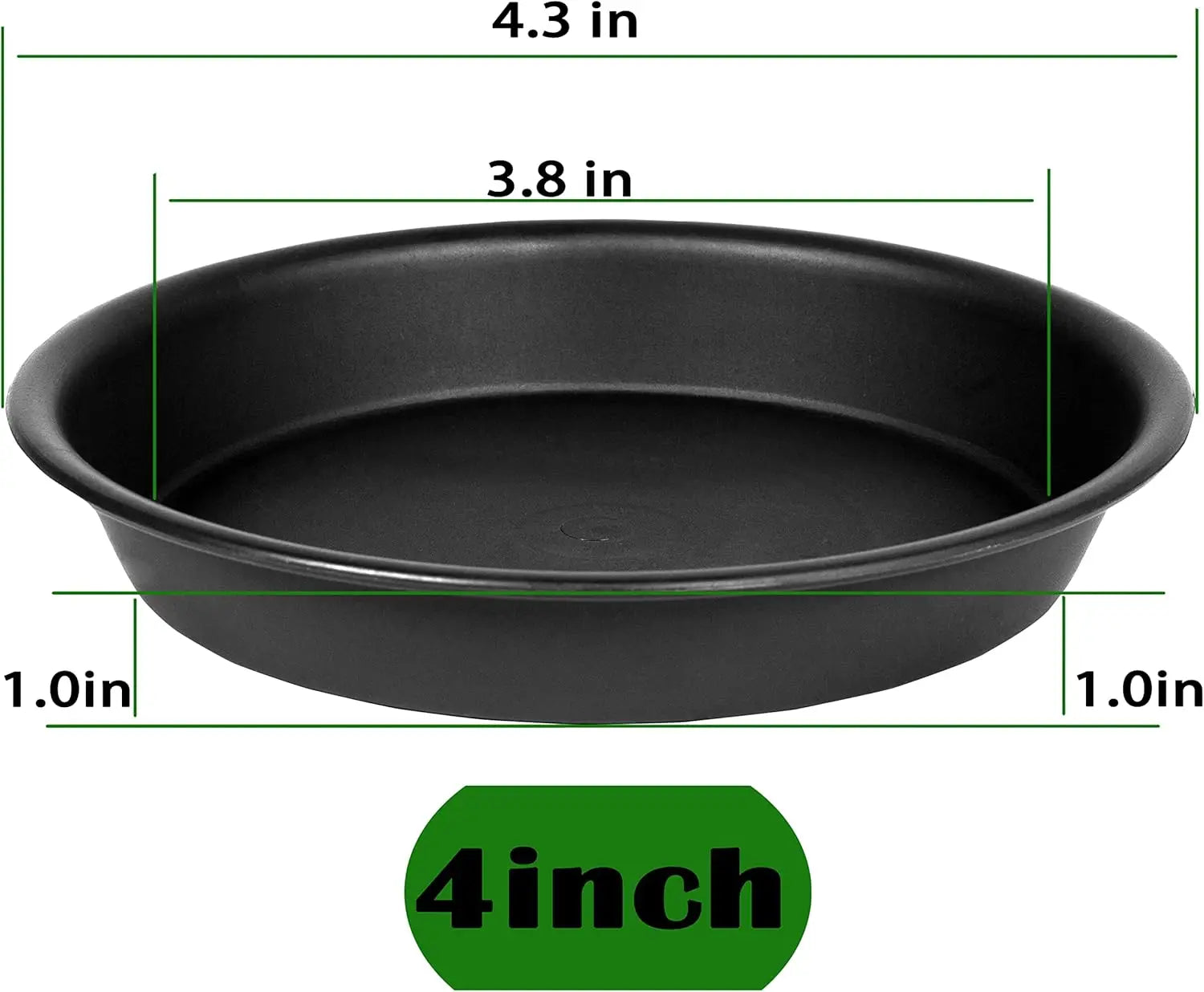6 Pack Plastic Plant Saucer Drip Tray