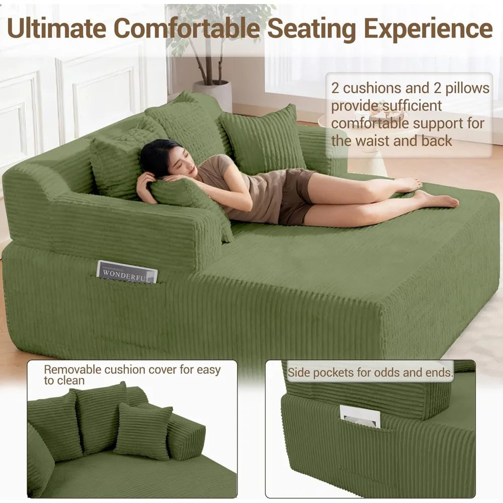 58" Chaise Lounge Chair