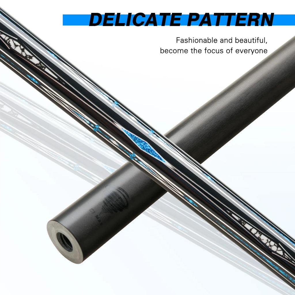 Fury Carbon Fiber Pool Cue Stick 58" Billiard Cue Professional Low Deflection