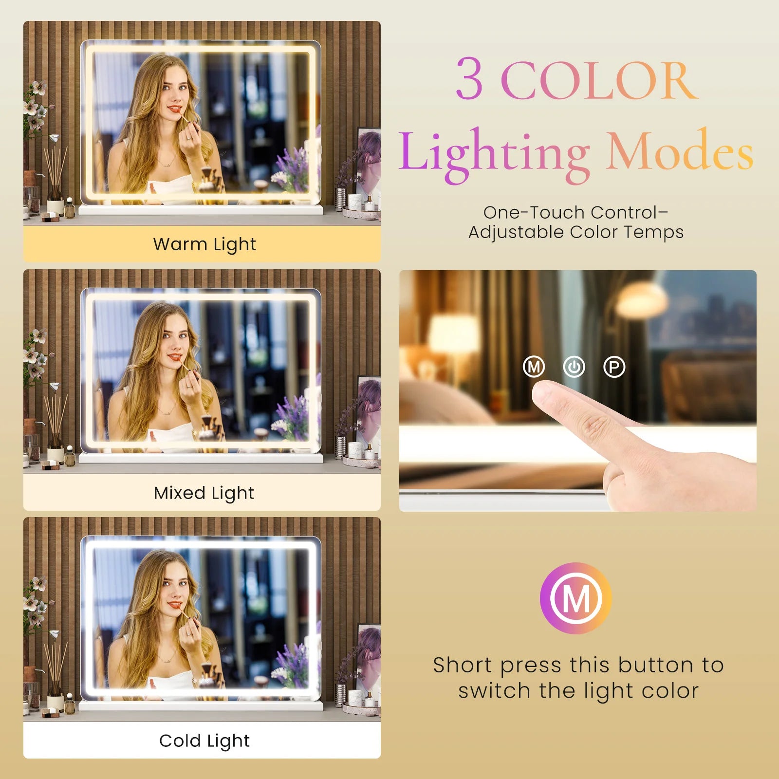 JHK LED Vanity Mirror