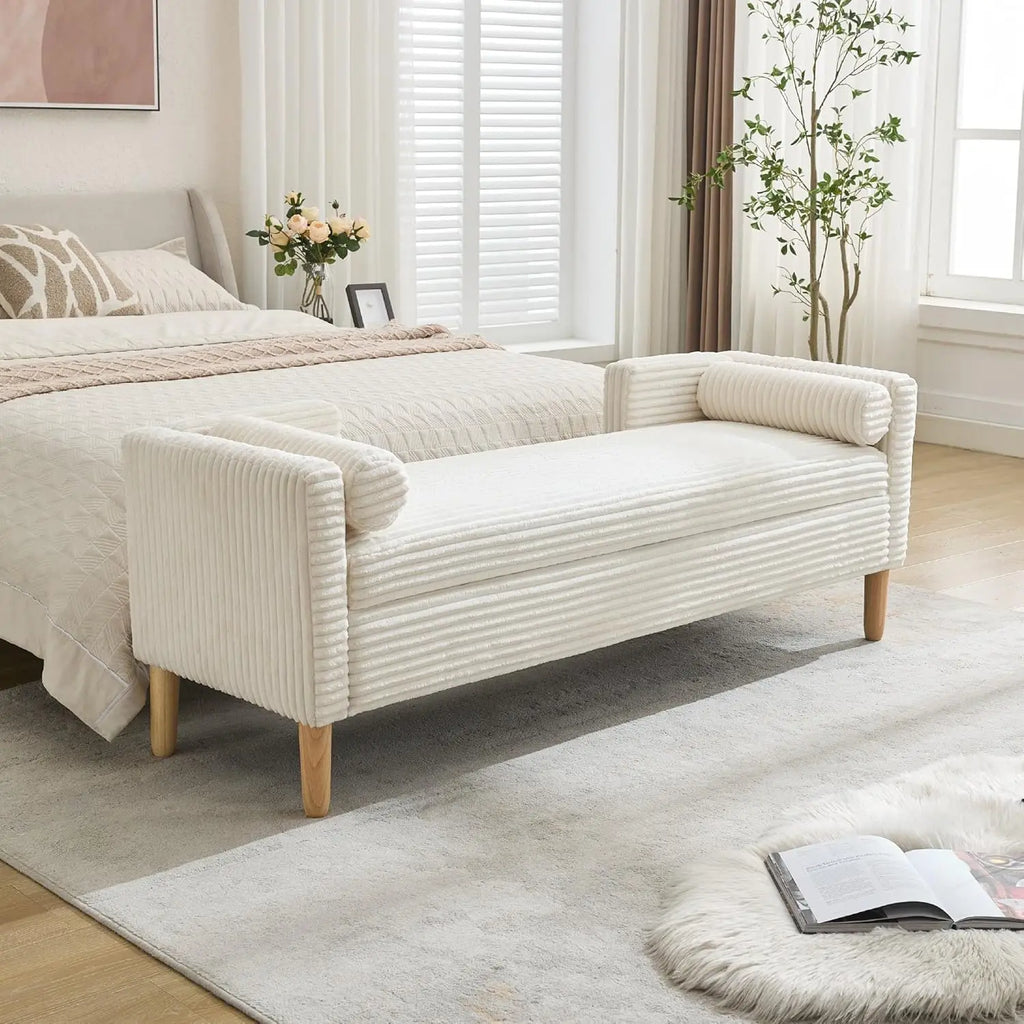 65.35" W Ottoman with Storage Bench