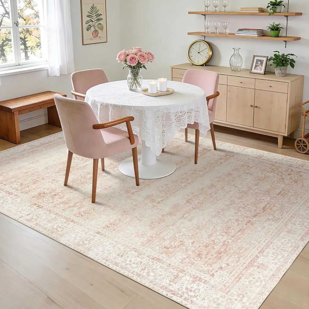 5x7 Pink Nursery Rug