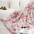 ROSEKIND Faux Fur Throw Blanket