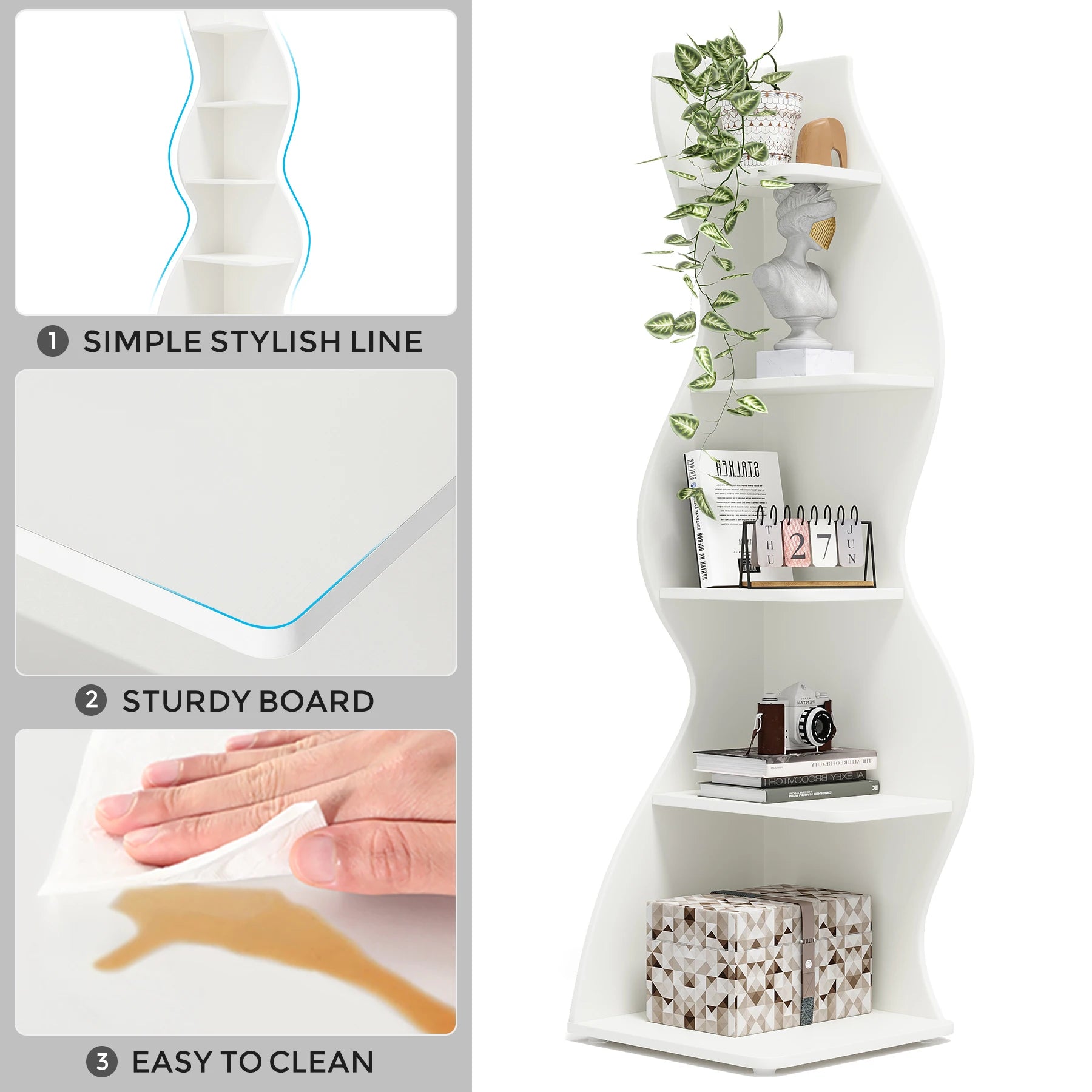 Tribesigns Corner Shelf