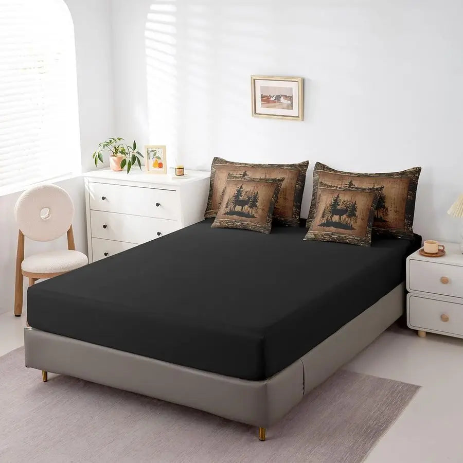 Deer Comforter Set with Sheets Queen Size