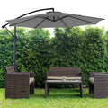 JHK 10FT Outdoor Patio Umbrella Hanging Cantilever