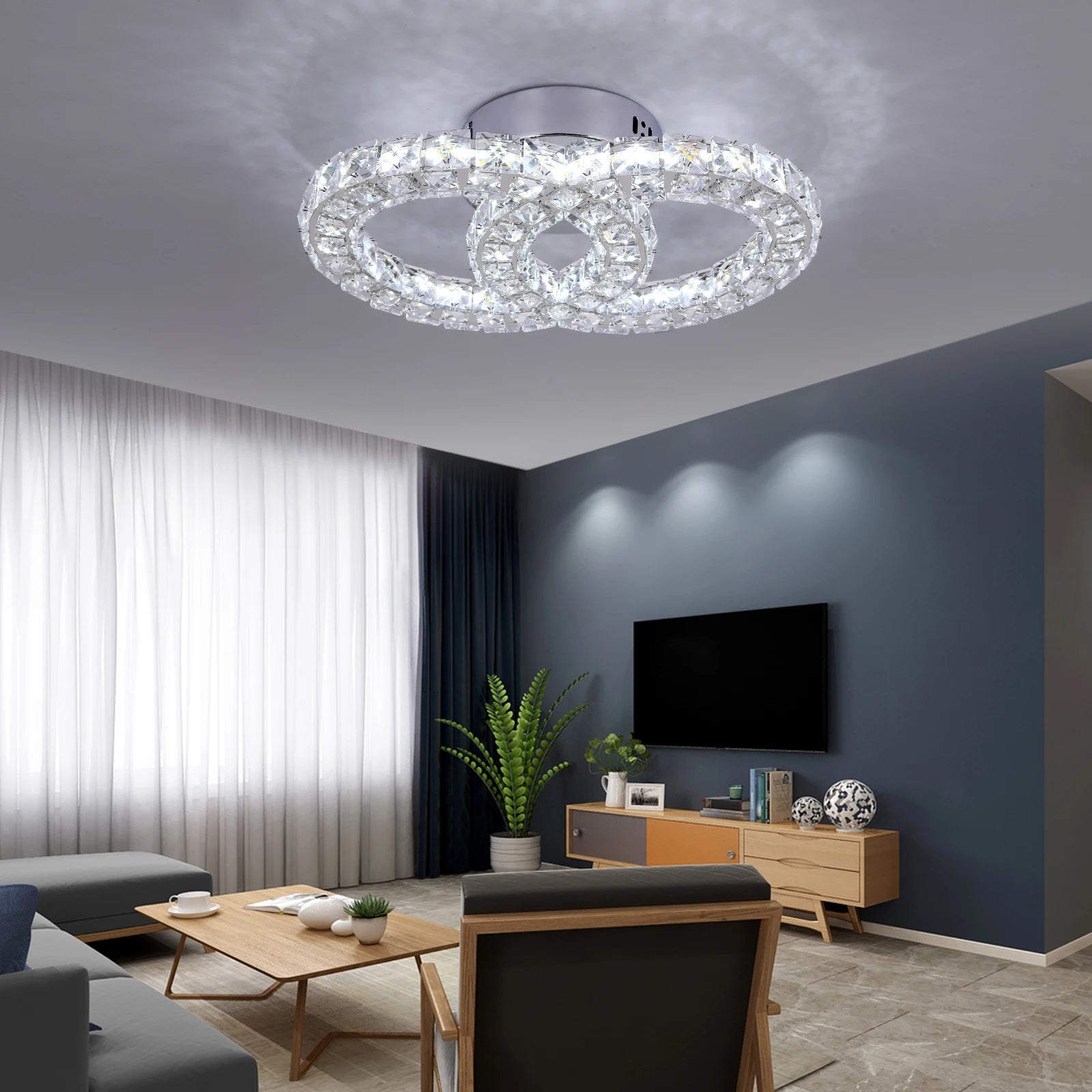 Crystal Led Ceiling Light