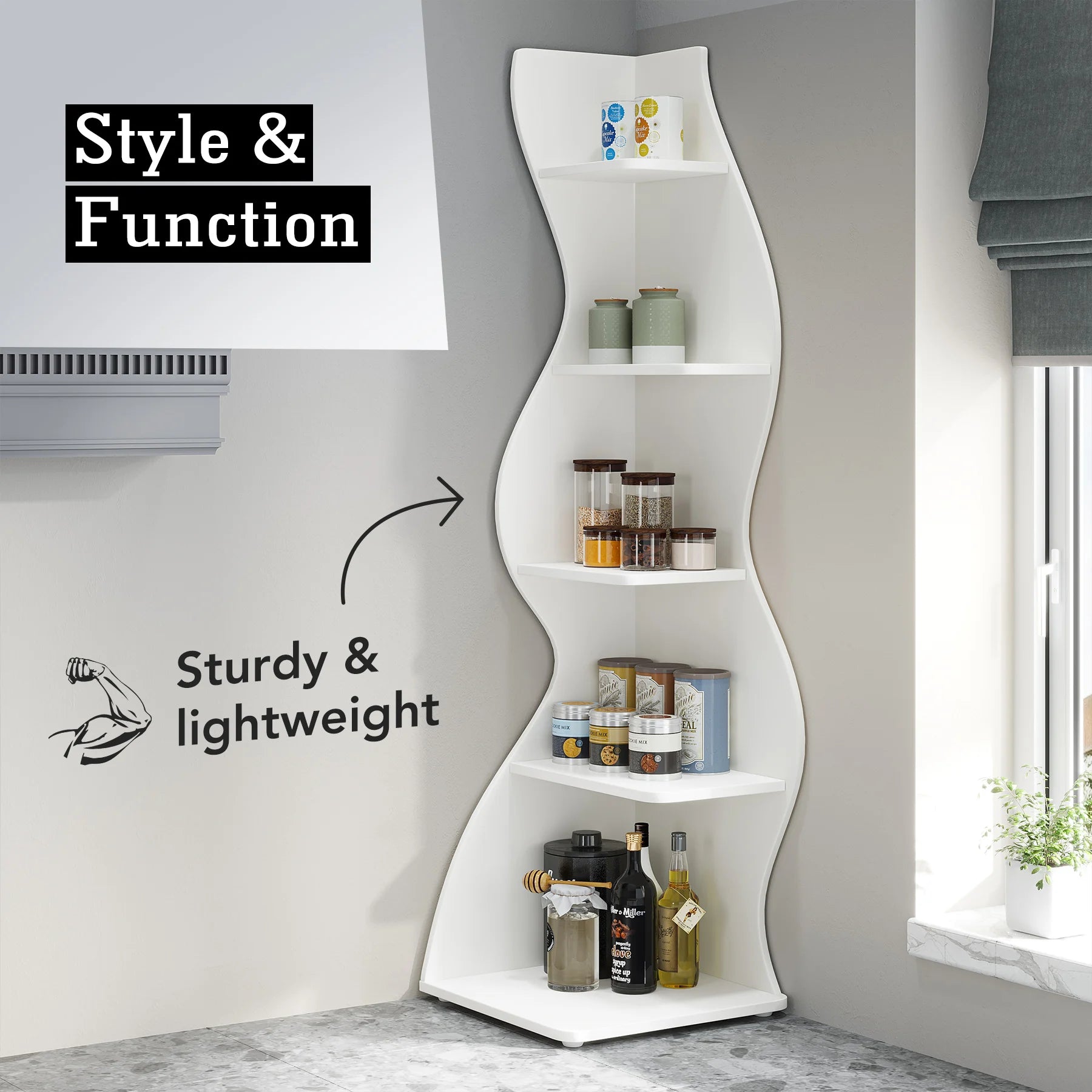 Tribesigns Corner Shelf