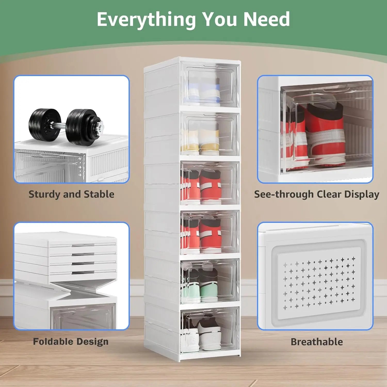 6 Layers Shoes Box Foldable
