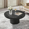 35.98'' Wood Pedestal Coffee Table