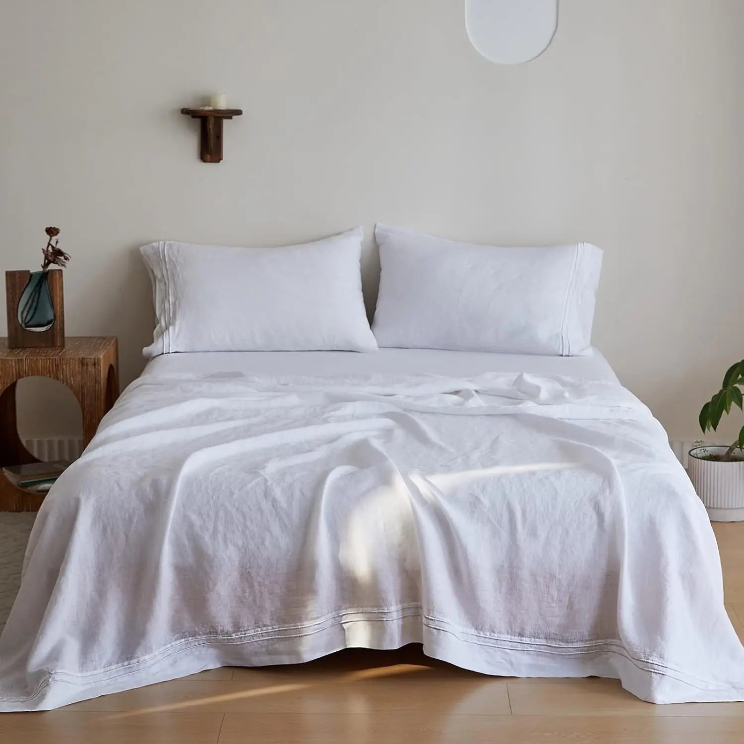 100% Pure Linen Bed Linen Sheet Set