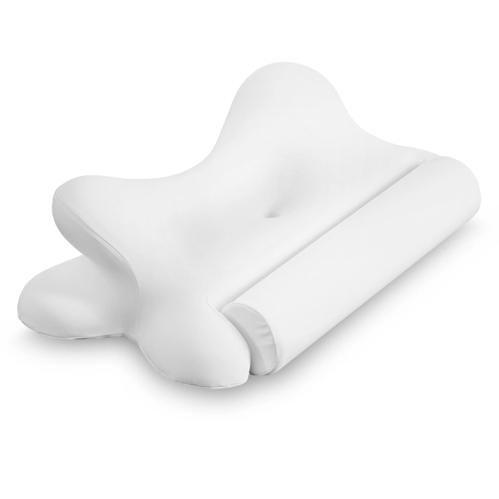 Ergonomic Memory Foam Cervical Neck Pillow with Cooling Pillowcase