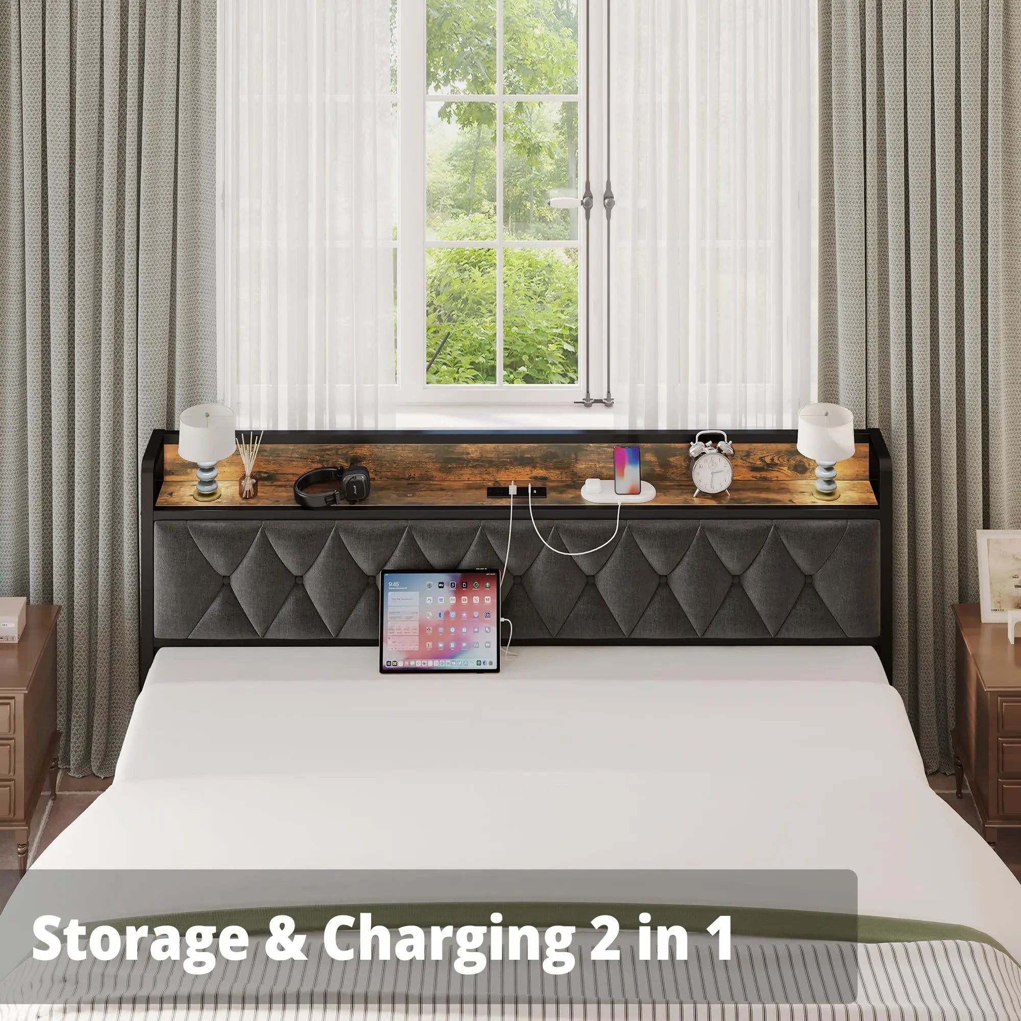 ANCTOR Twin/TwinXL/Full/Queen/King/CaliforniaKing Bed Frames
