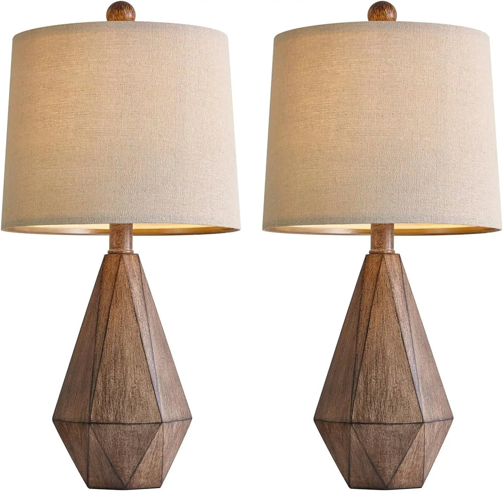 20.25" Retro Farmhouse Table Lamp Set of 2