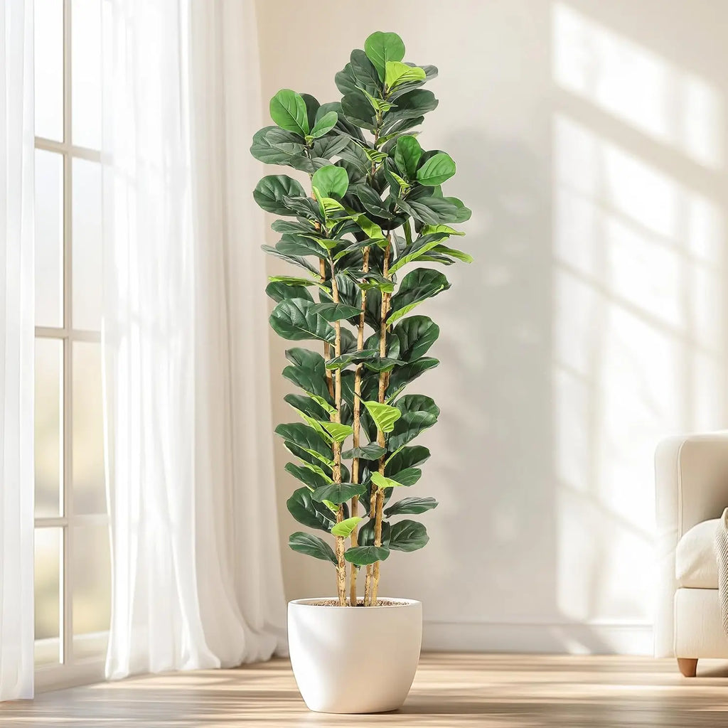 Artificial Fiddle Leaf Fig Tree with P